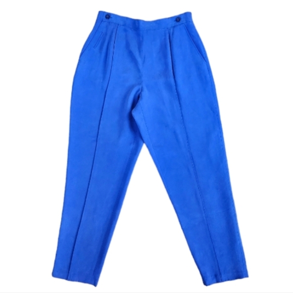 DANA BUCHMAN ROYAL BLUE PANTS SIZE 16 - Picture 1 of 6